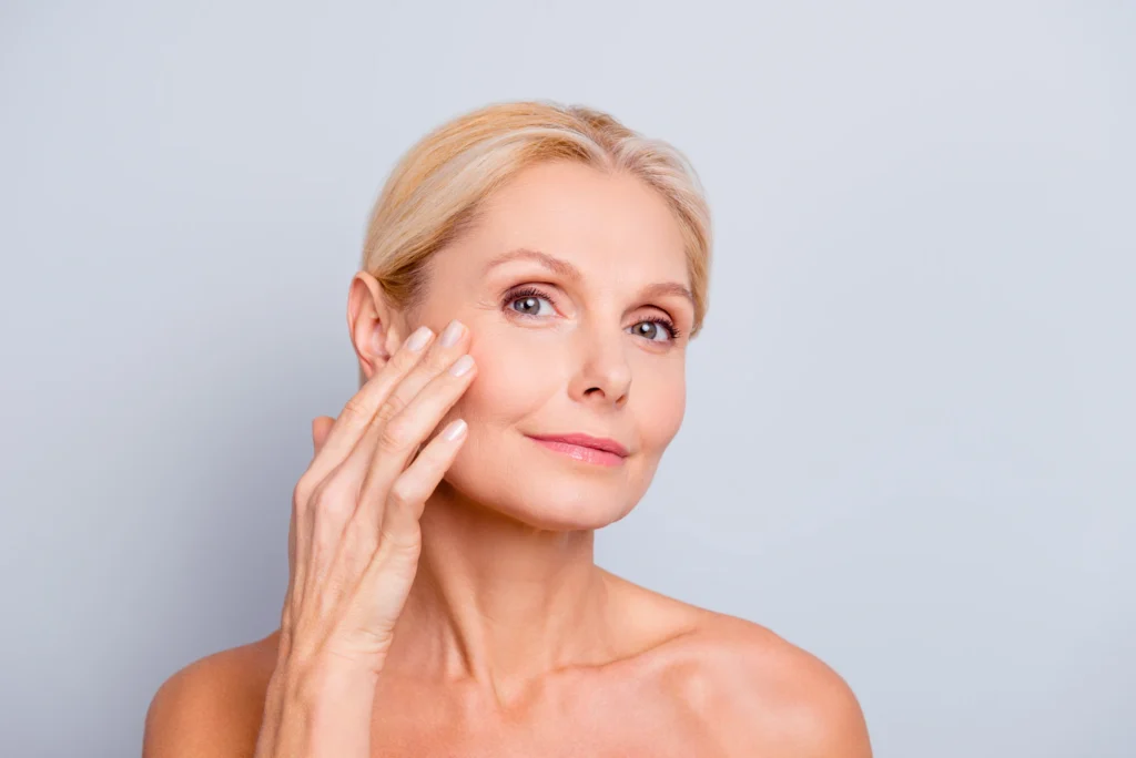 Close-up of a woman receiving Medical Spa treatment in Ashburn, VA