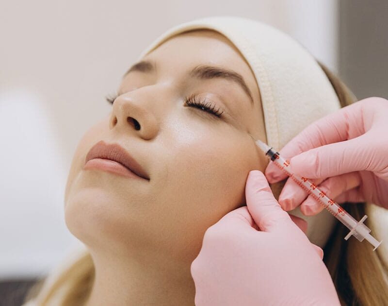 woman getting botox in Ashburn, VA