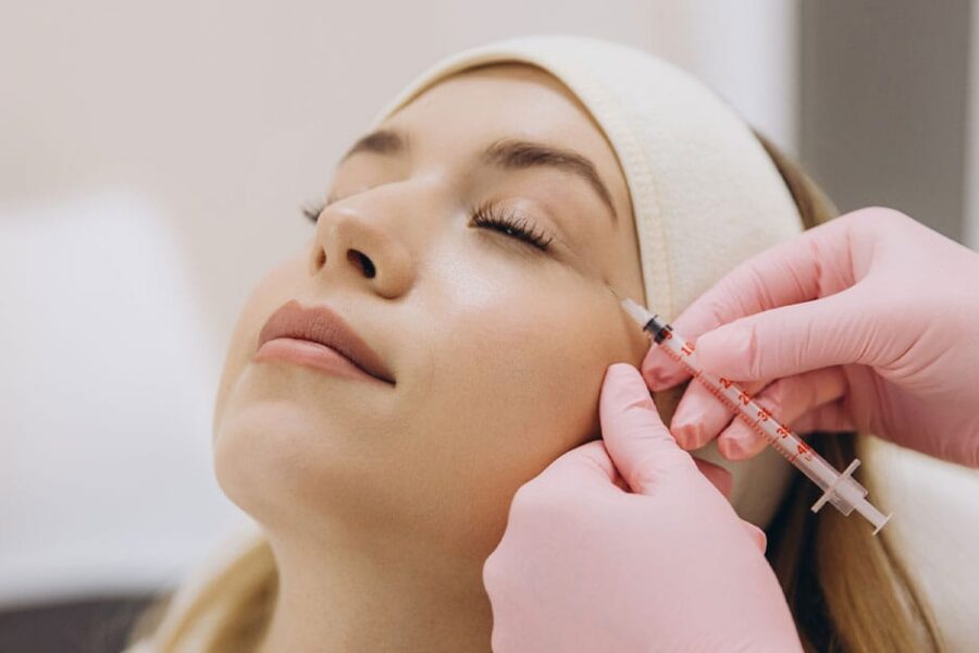 woman getting botox in Ashburn, VA