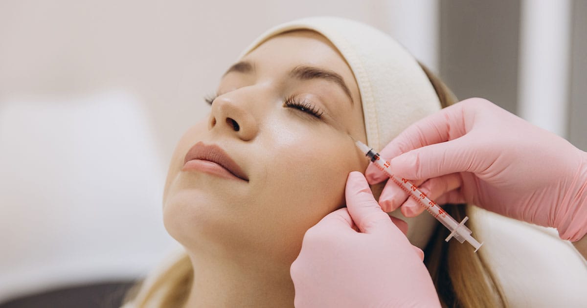 woman getting botox in Ashburn, VA