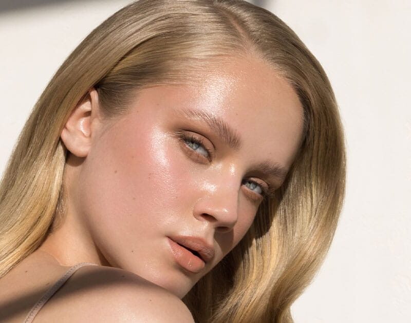 woman with glowing skin after getting a hydrafacial in Ashburn, VA