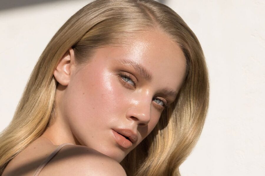 woman with glowing skin after getting a hydrafacial in Ashburn, VA